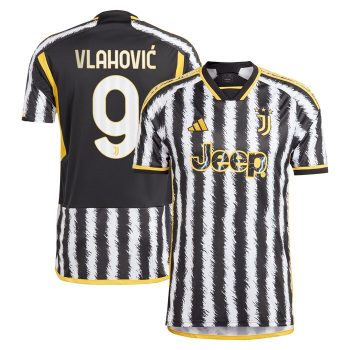 Duan Vlahovi? Juventus 2023/24 Home Replica Player Jersey - Black